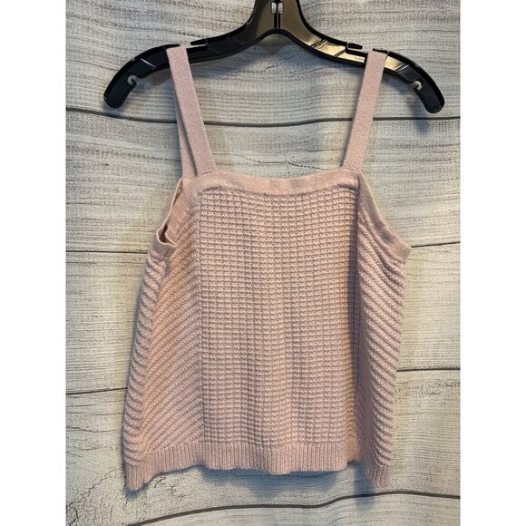 Sandy Liang Pink Textured Knit Tank Top M - Picture 3 of 3